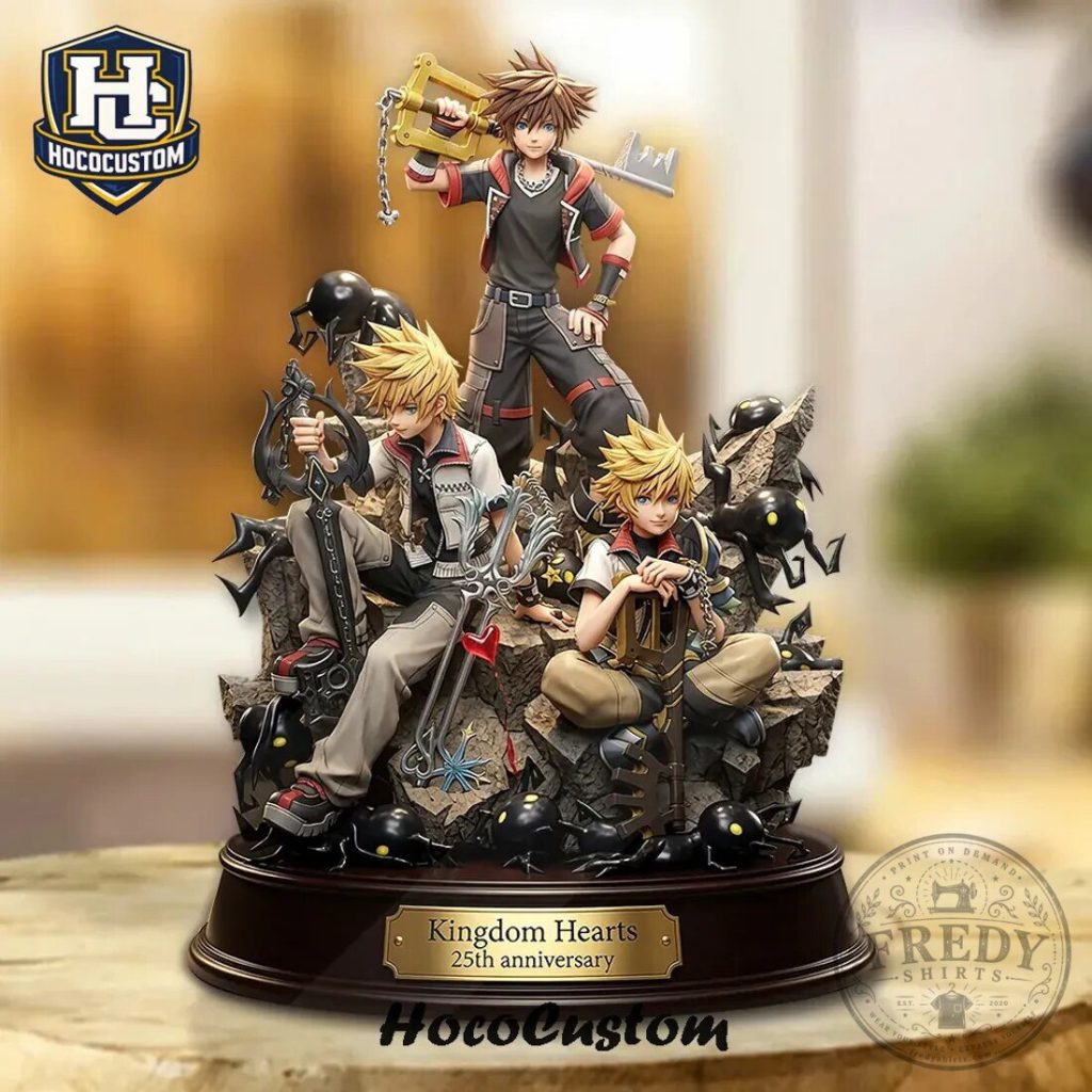 Kingdom Hearts 4 Sora Roxas Ventus Character Figurine Statue