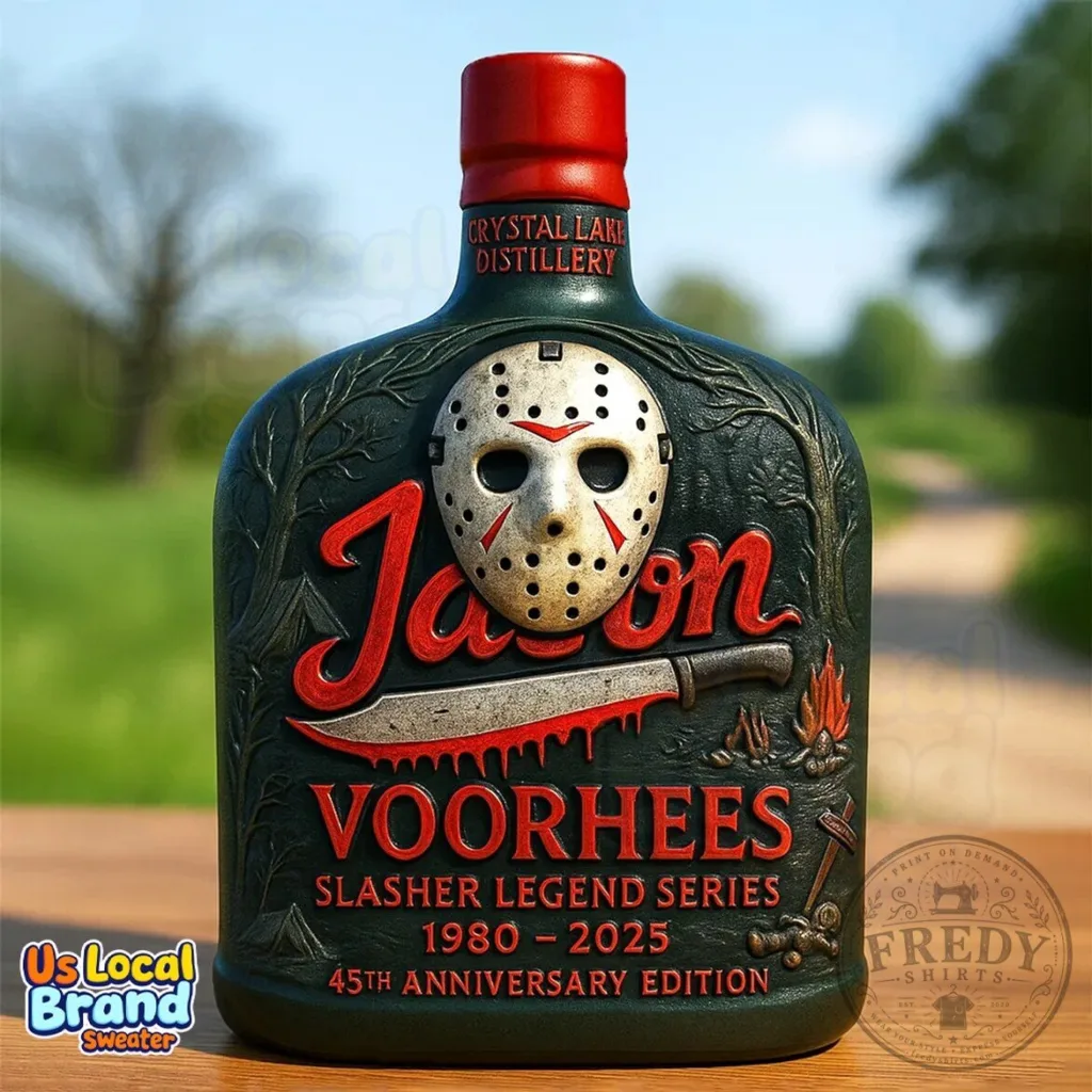 Jason Voorhees Crystal Lake Distillery Slasher Legend Series Whiskey Bottle 64 Jason Voorhees Crystal Lake Distillery Slasher Legend Series Whiskey Bottle