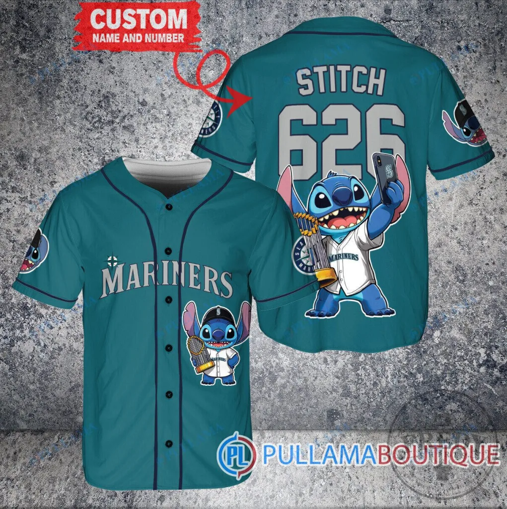 Seattle Mariners Baseball Stitch World Series Trophy Custom Baseball Jersey 6 Seattle Mariners Baseball Stitch World Series Trophy Custom Baseball Jersey