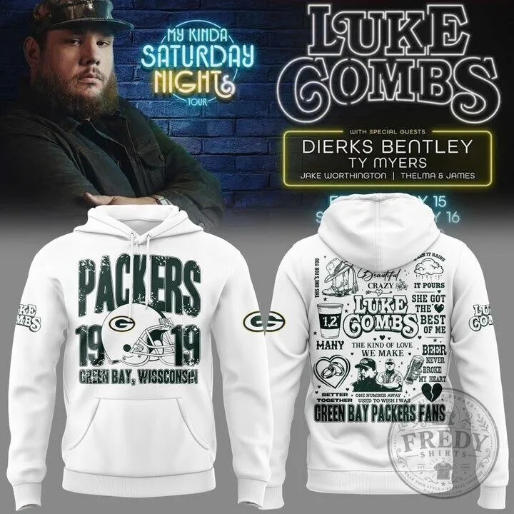 .Luke Combs My Kinda Saturday Night Tour 2026 Lambeau Field Hoodie v3
