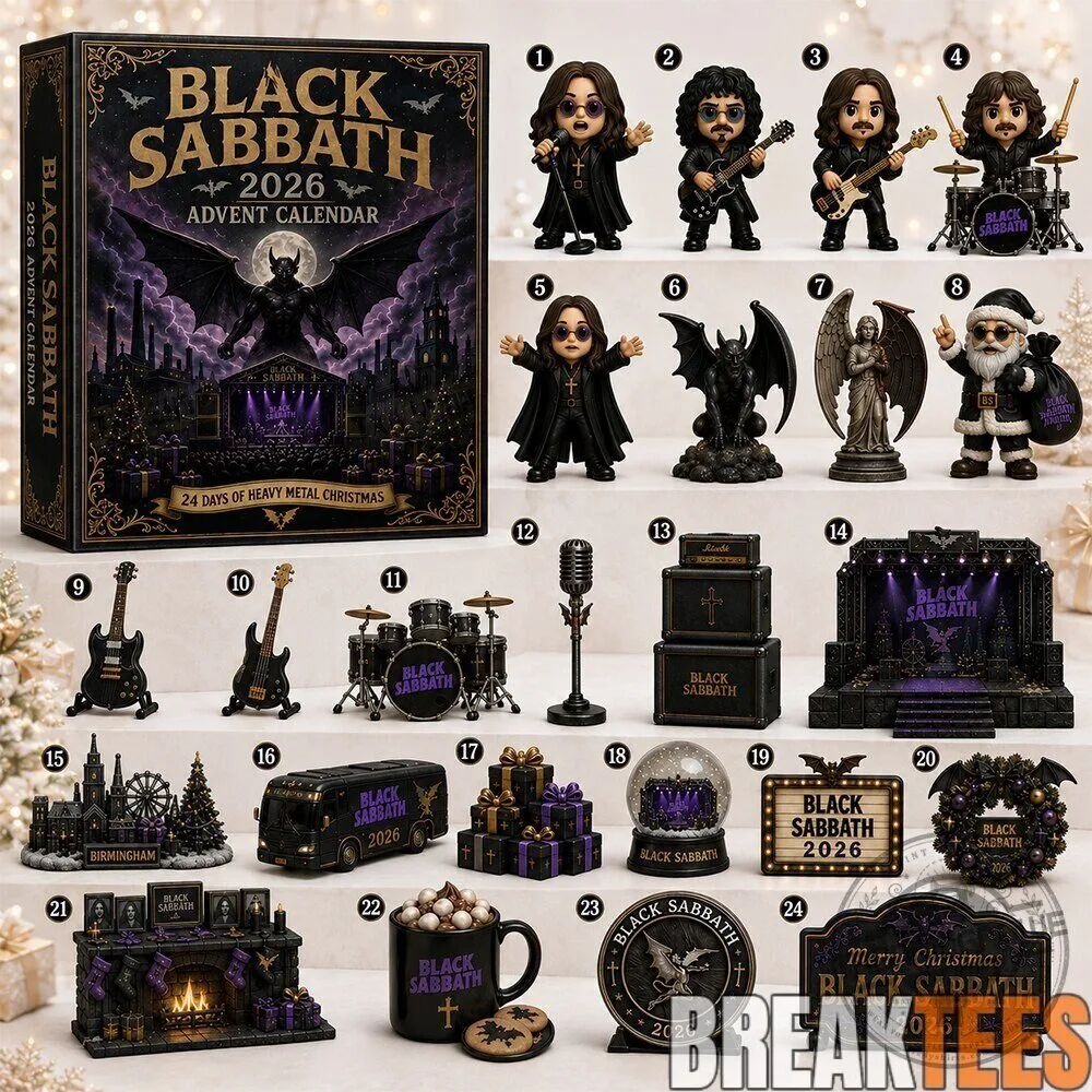 Black Sabbath 2026 Heavy Metal Christmas Advent Calendar with 24 Collectible Figurines