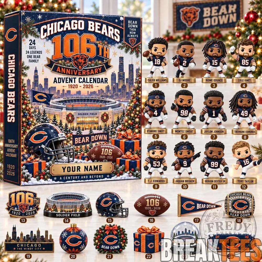 Chicago Bears 106th Anniversary 2026 Christmas Advent Calendar