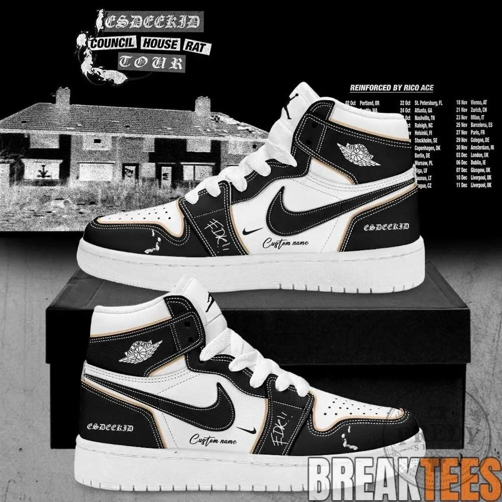 Esdeekid Council House Rat Tour 2026 Signature Custom High-Top Shoes
