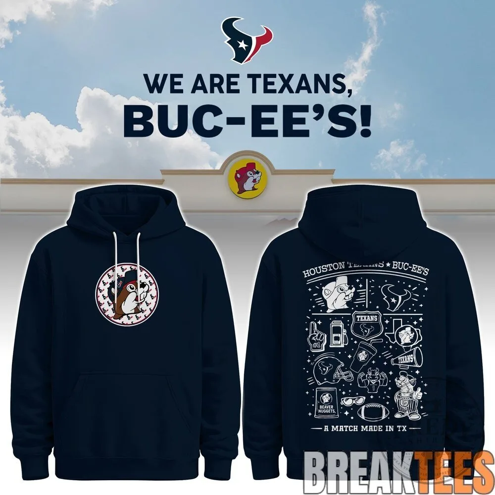 Houston Texans and Buc-ee's We Are Texans Navy Blue Hoodie