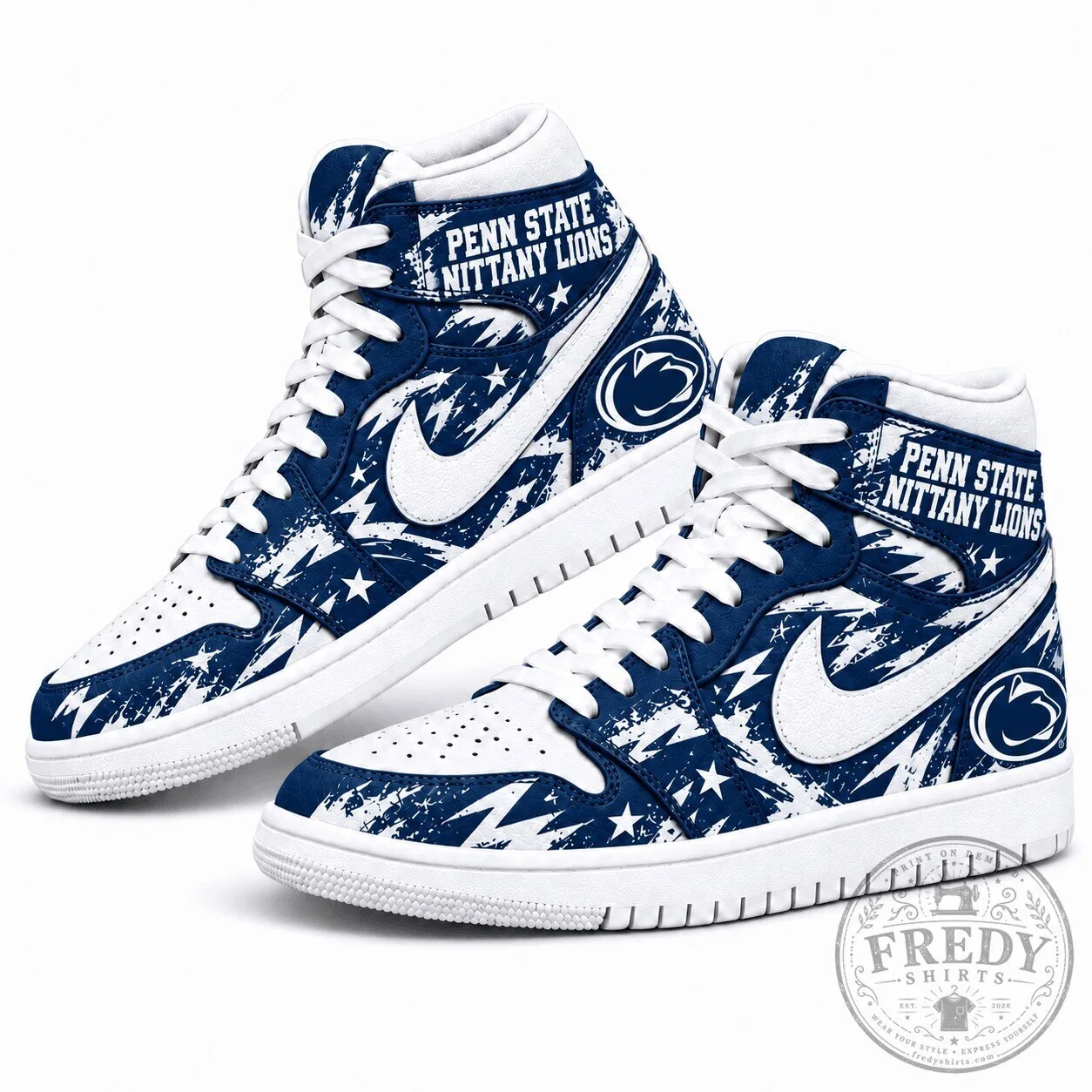 Penn State Nittany Lions Graffiti Style High-Top Sneakers