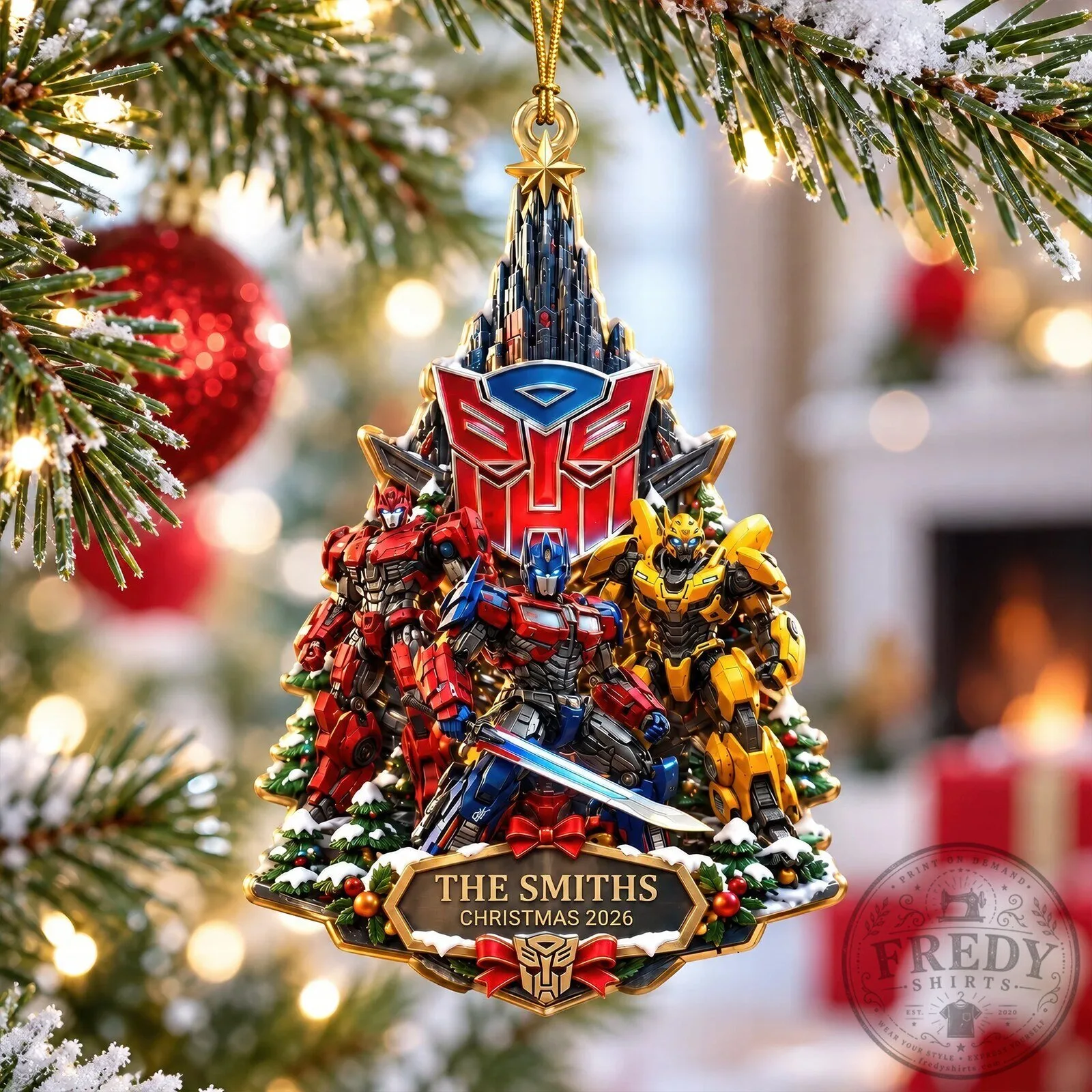 Transformers Optimus Prime Bumblebee Autobots Christmas Tree Ornament 11 Transformers Optimus Prime Bumblebee Autobots Christmas Tree Ornament