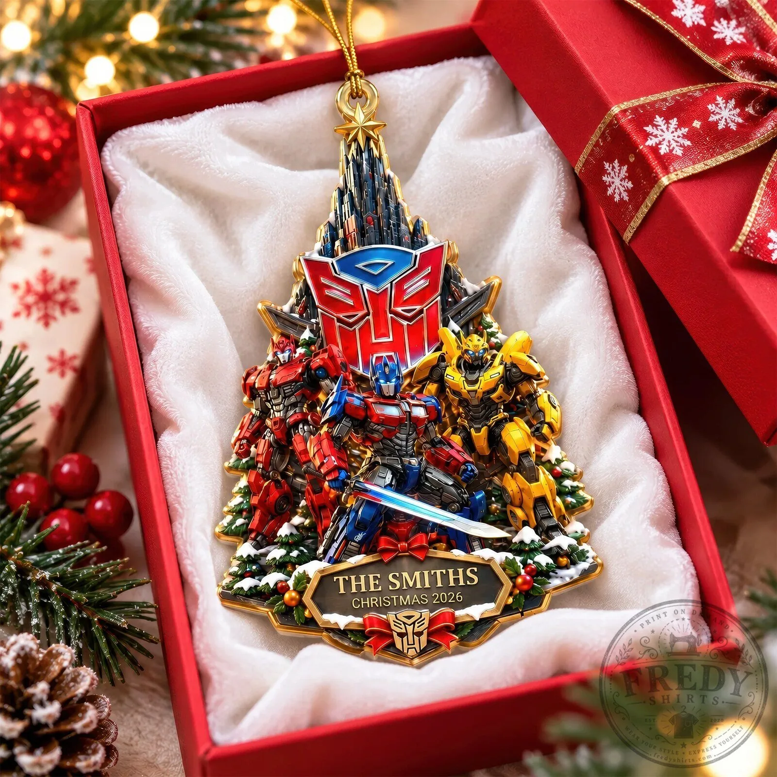 Transformers Optimus Prime Bumblebee Autobots Christmas Tree Ornament 12 Transformers Optimus Prime Bumblebee Autobots Christmas Tree Ornament