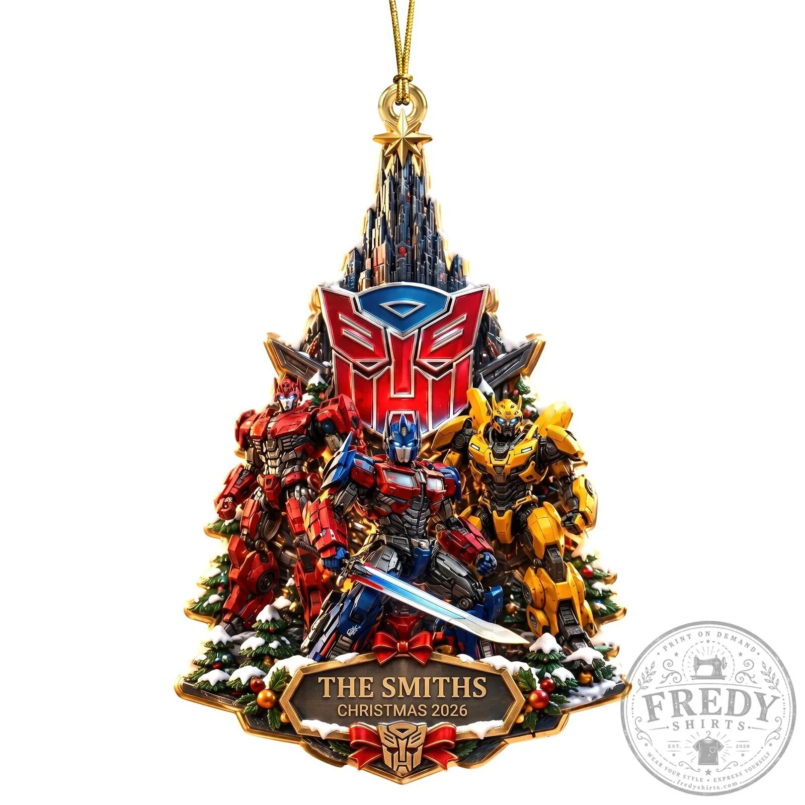 Transformers Optimus Prime Bumblebee Autobots Christmas Tree Ornament 13 Transformers Optimus Prime Bumblebee Autobots Christmas Tree Ornament