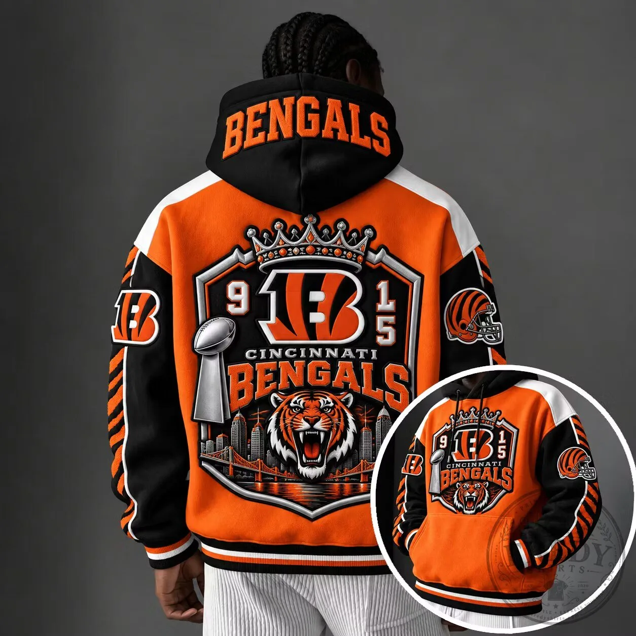Cincinnati Bengals Super Bowl LVI Champions Football Hoodie