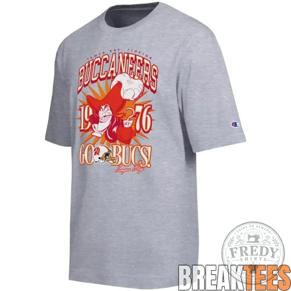 Tampa Bay Buccaneers Hook 'em Go Bucs! 1976 Football Fan T-Shirt 1 Tampa Bay Buccaneers Hook 'em Go Bucs! 1976 Football Fan T-Shirt