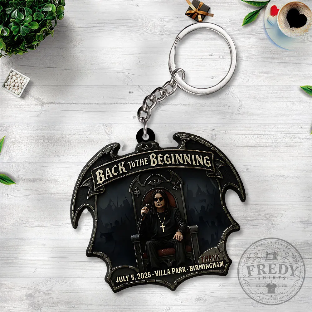 Ozzy Osbourne Back to the Beginning Villa Park Birmingham Keychain