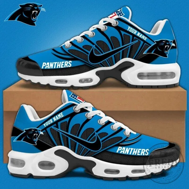 Carolina Panthers Personalized Blue Black Athletic Running Shoes 7 Carolina Panthers Personalized Blue Black Athletic Running Shoes