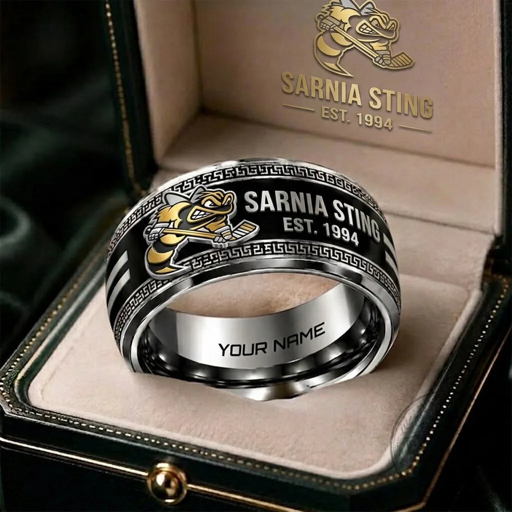 Sarnia Sting OHL Personalized Hockey Team Ring