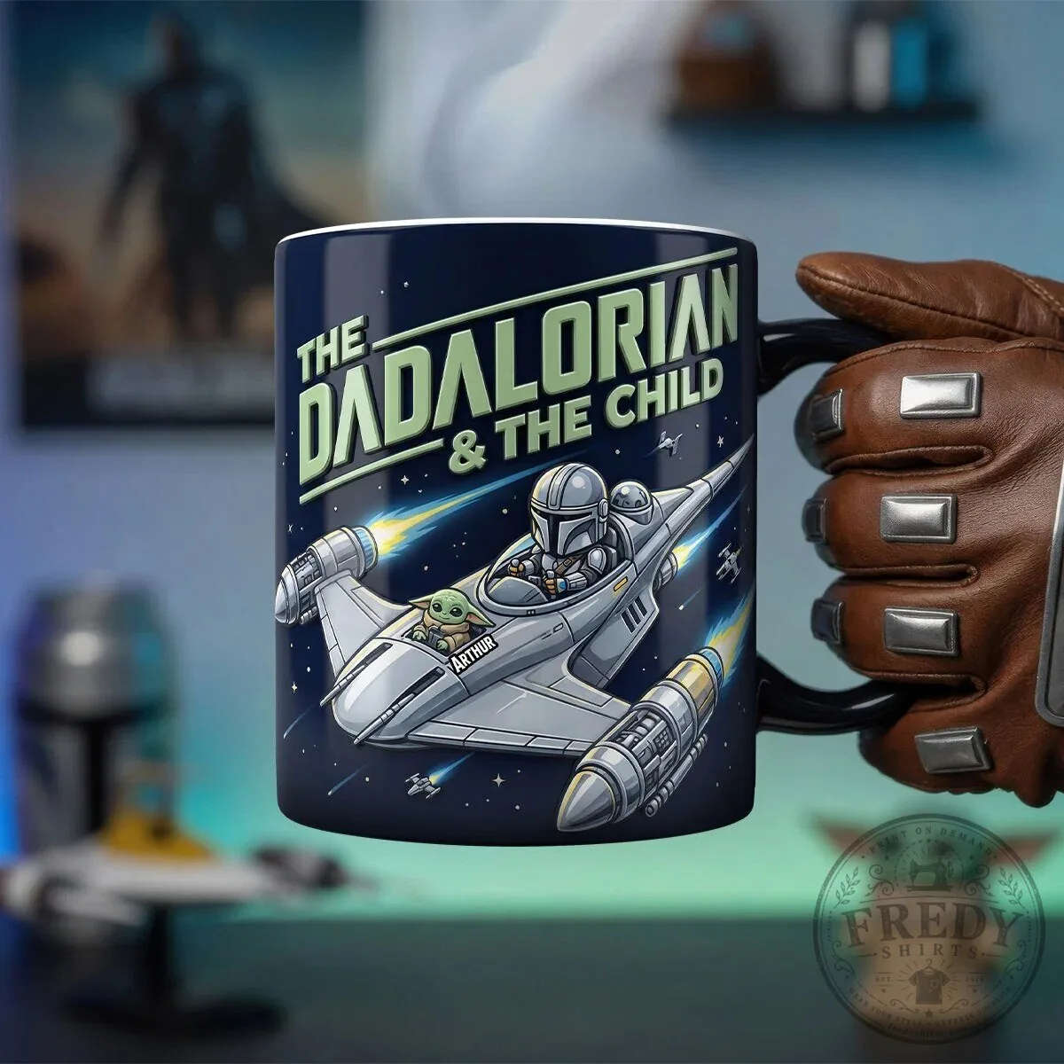 The Dadalorian And The Child Spacecraft Father's Day Mug 7 The Dadalorian And The Child Spacecraft Father