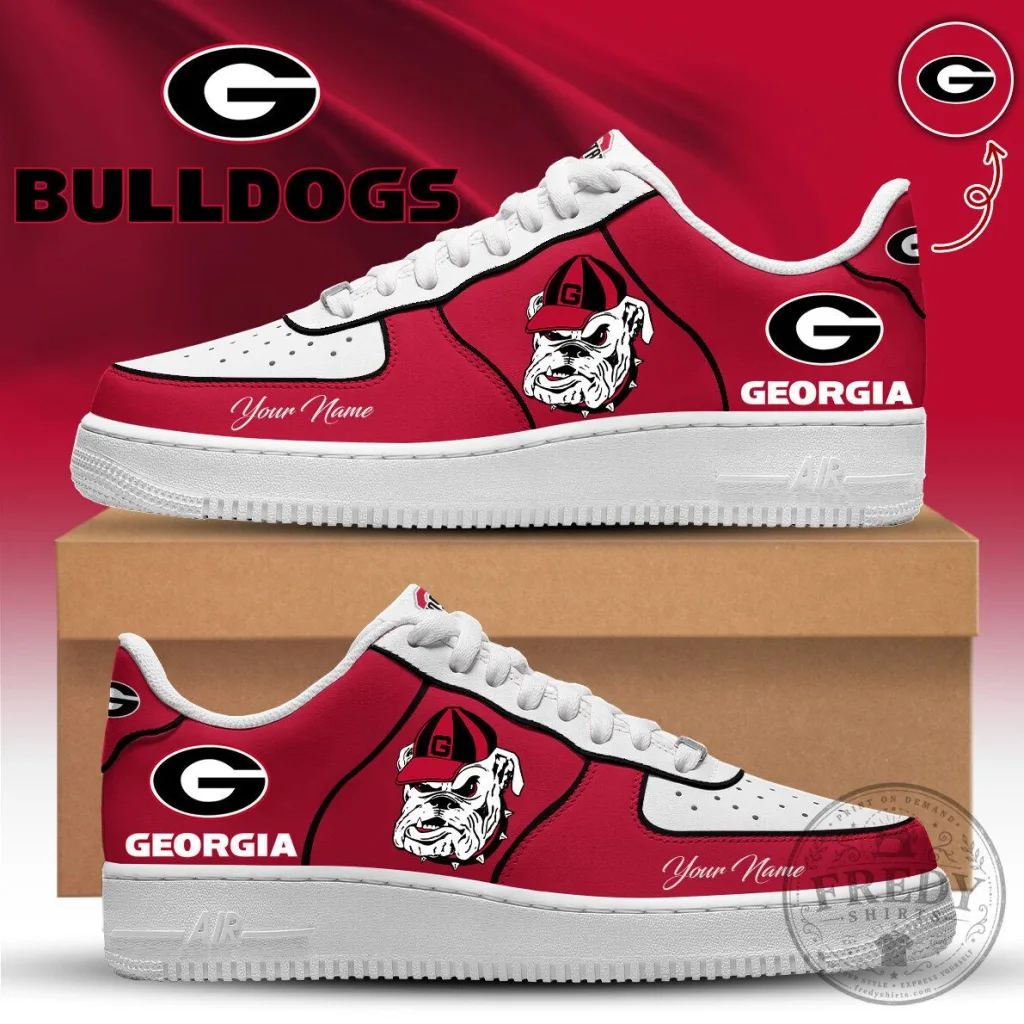 Game Day Low-Top Sneakers with Custom UGA Design