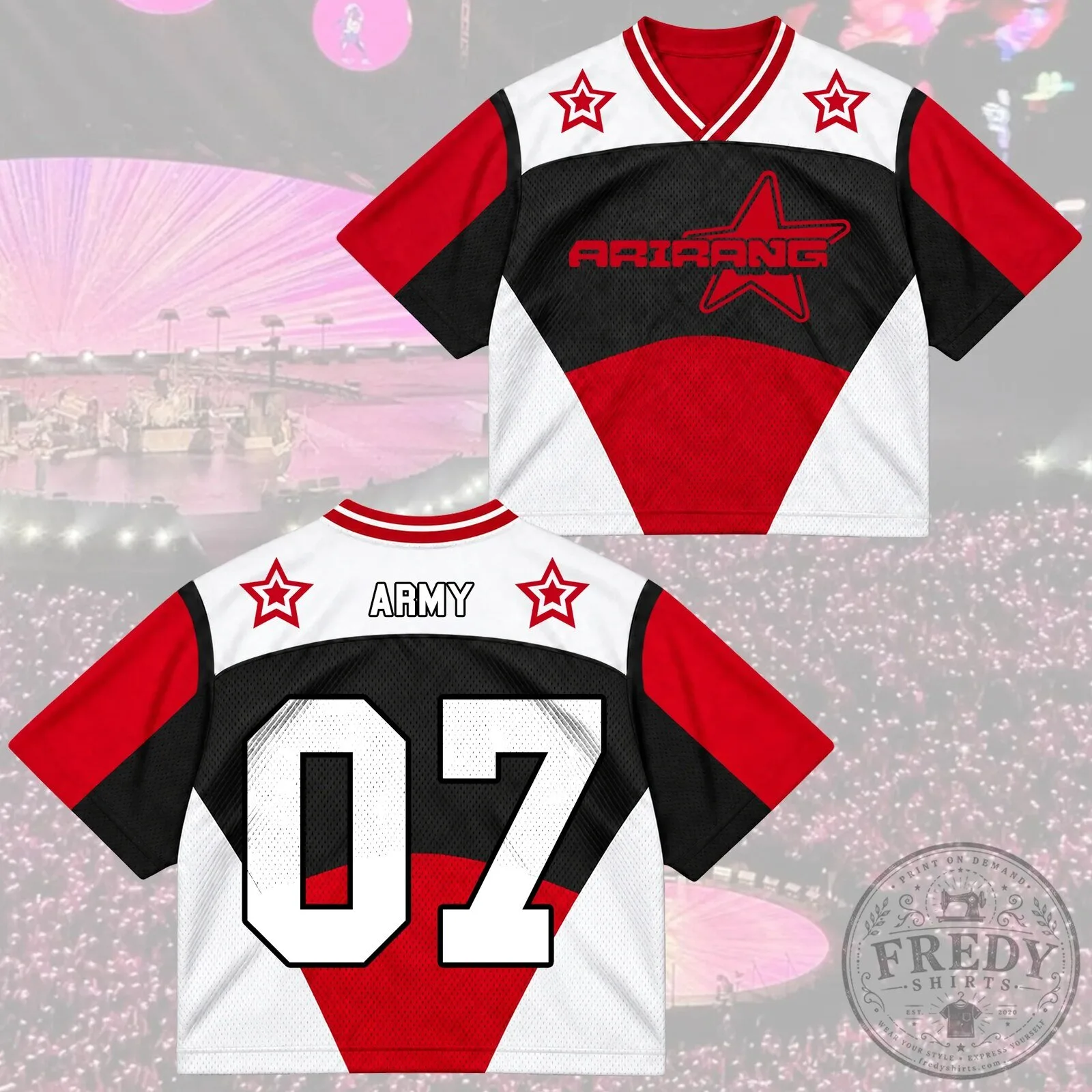 Arirang Army Club Futuristic Racing Mixed Mesh Jersey for Fans