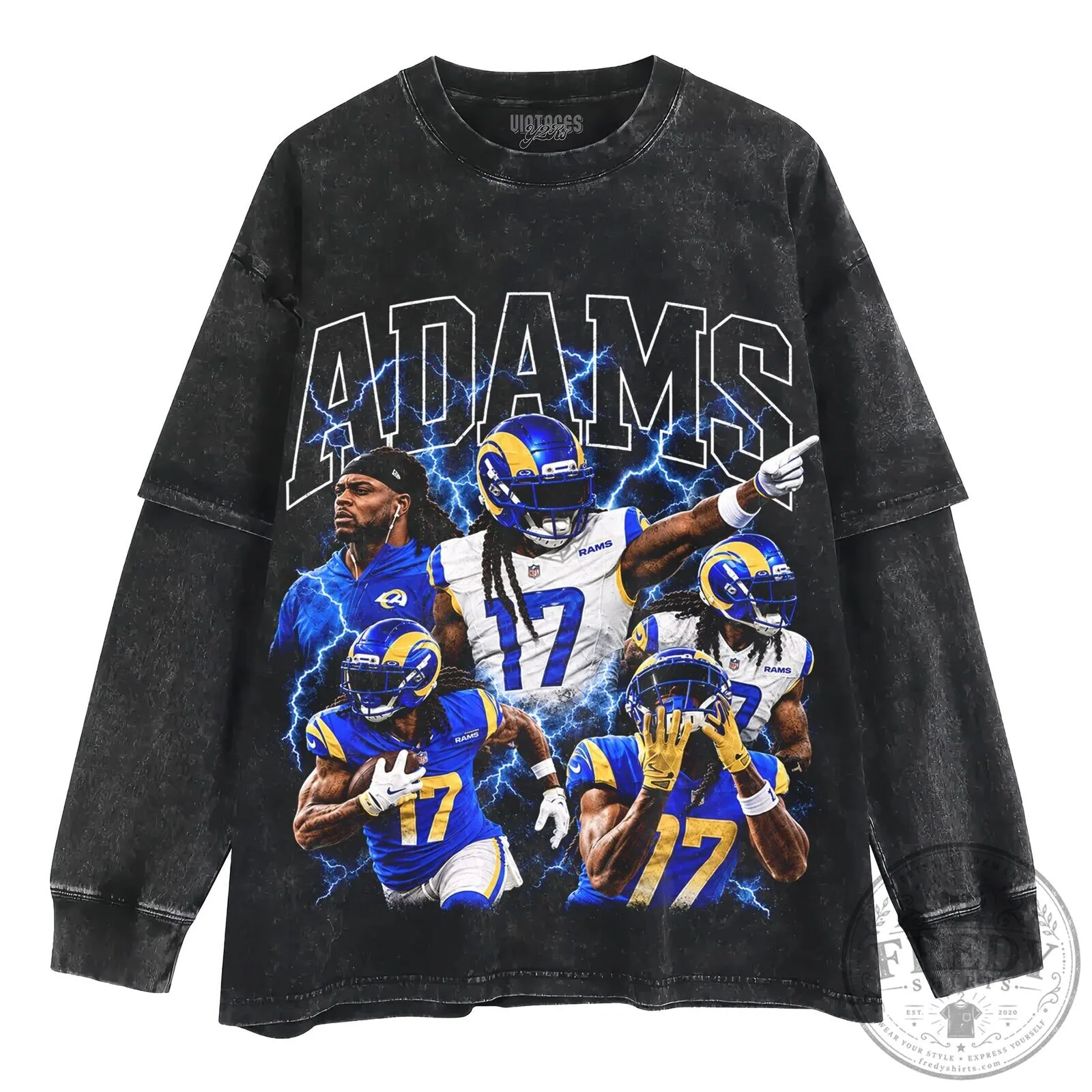 Graphic T-Shirt Featuring Football Player Davante Adams 14 Graphic T-Shirt Featuring Football Player Davante Adams