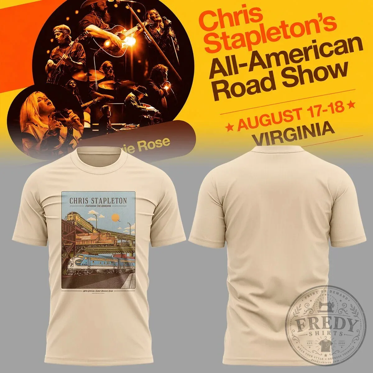 All-American Road Show Tour T-Shirt by Chris Stapleton