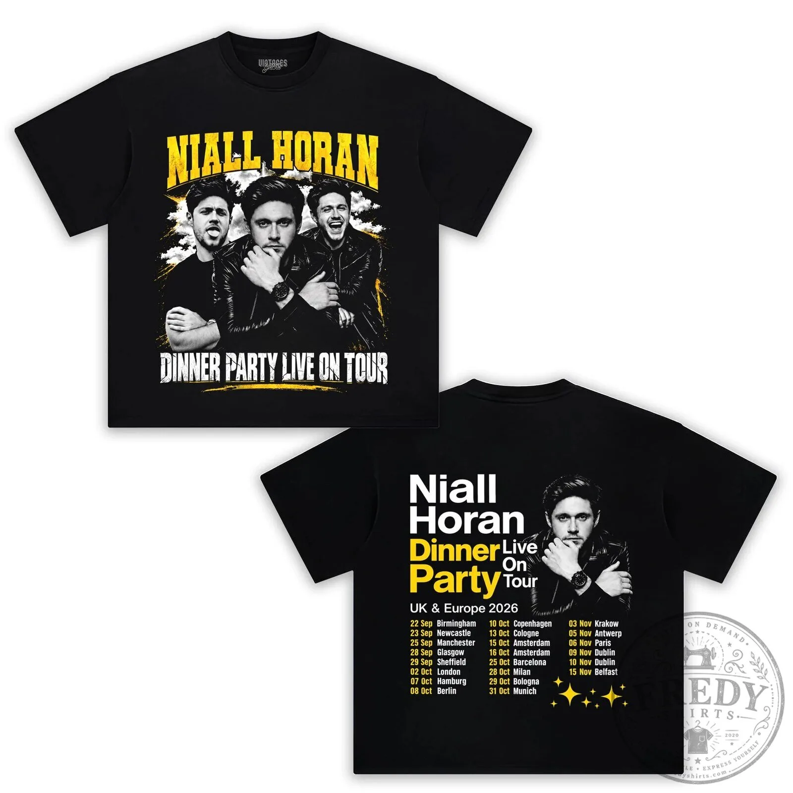 Niall Horan Dinner Party Live On Tour 2026 Concert Dates T-Shirt