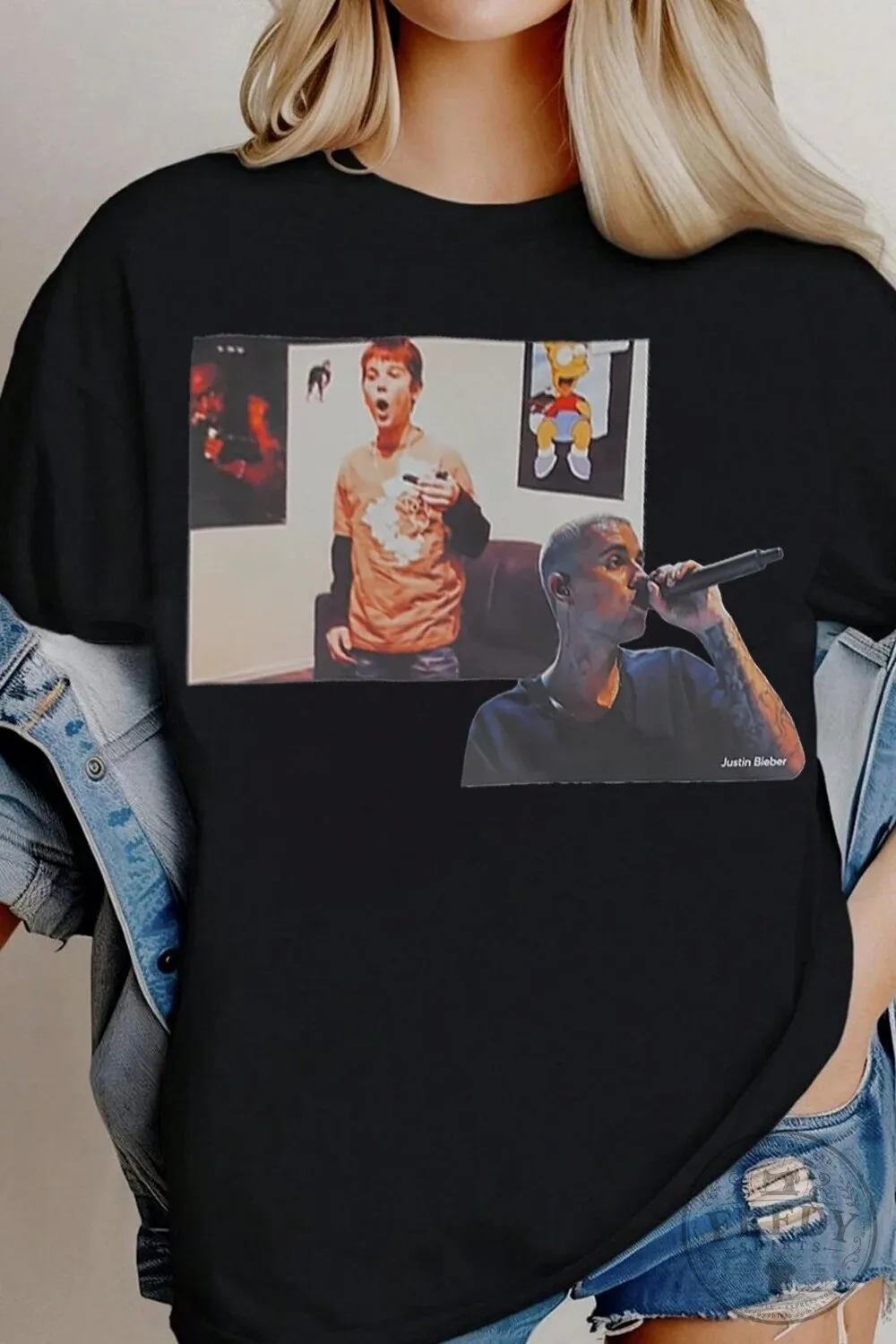Justin Bieber Shirt Coachella Singing With You Black T-Shirt 1 Justin Bieber Shirt Coachella Singing With You Black T-Shirt
