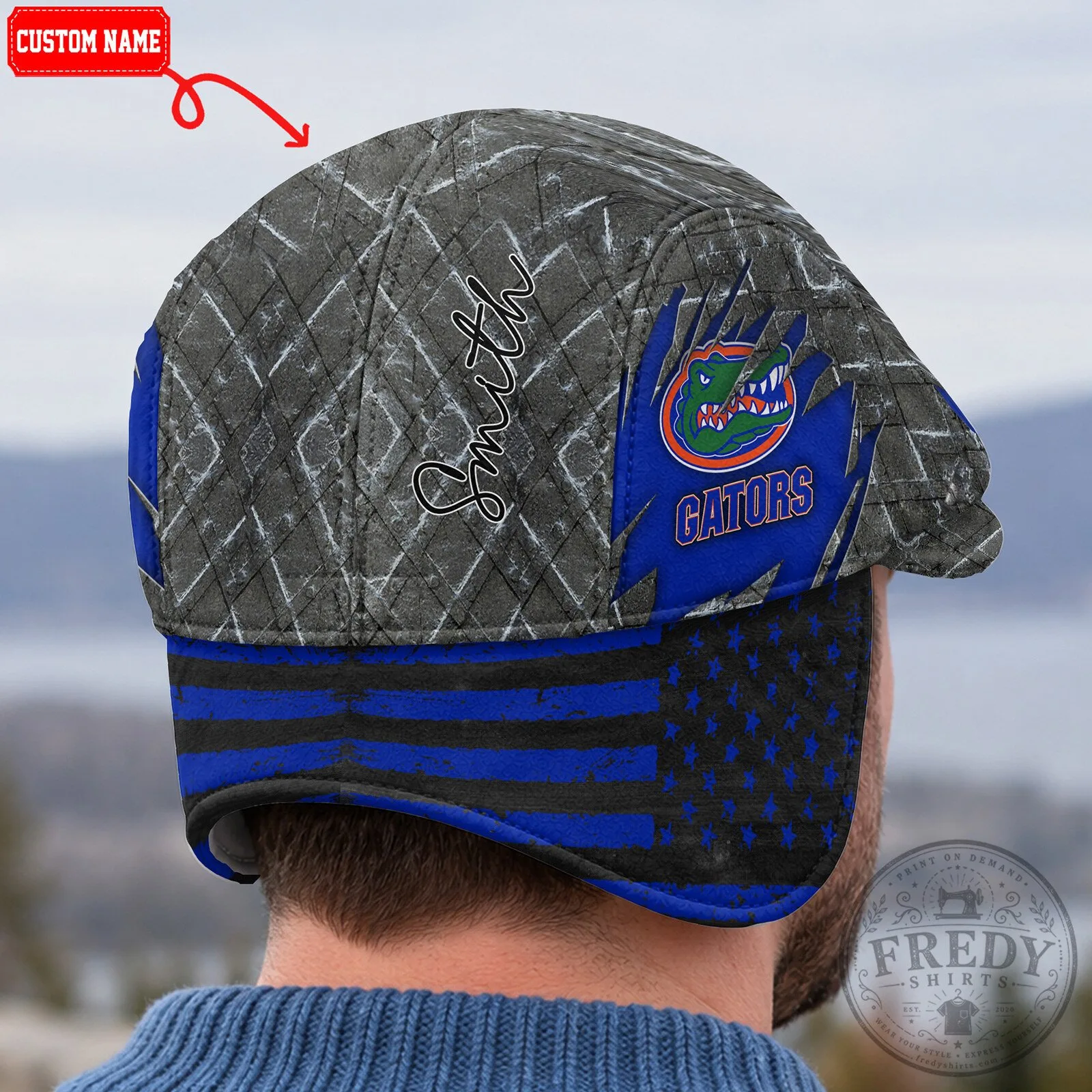 Florida Gators NCAA Flat Cap with Foldable Ear Flaps 12 Florida Gators NCAA Flat Cap with Foldable Ear Flaps