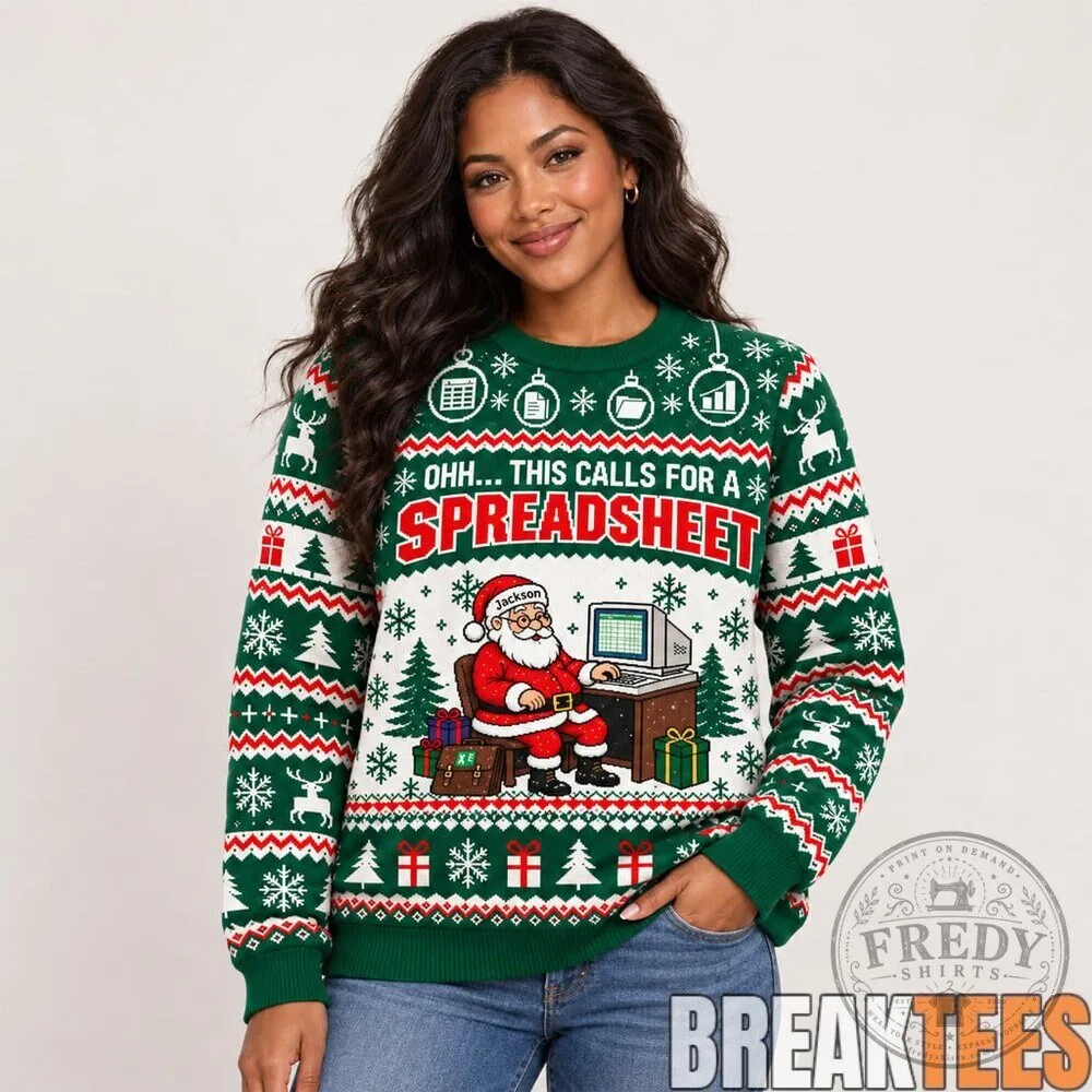Funny Spreadsheet Santa Claus Christmas Ugly Sweater 7 Funny Spreadsheet Santa Claus Christmas Ugly Sweater