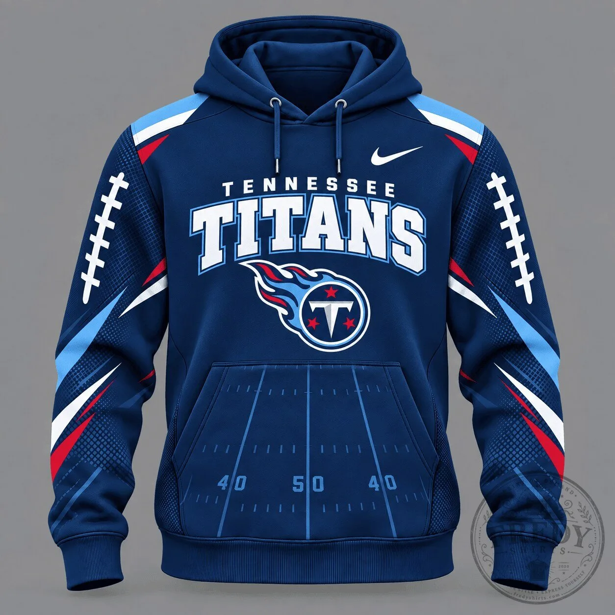 Tennessee Titans Football Team Navy Blue Game Day Fan Hoodie