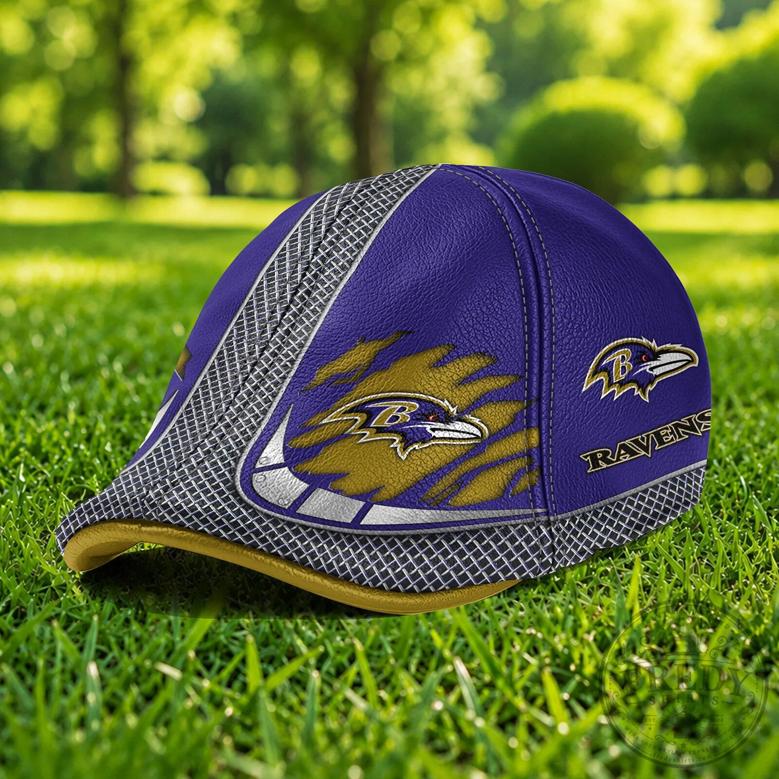 Baltimore Ravens Football Team Logo Design Ivy Cap Hat