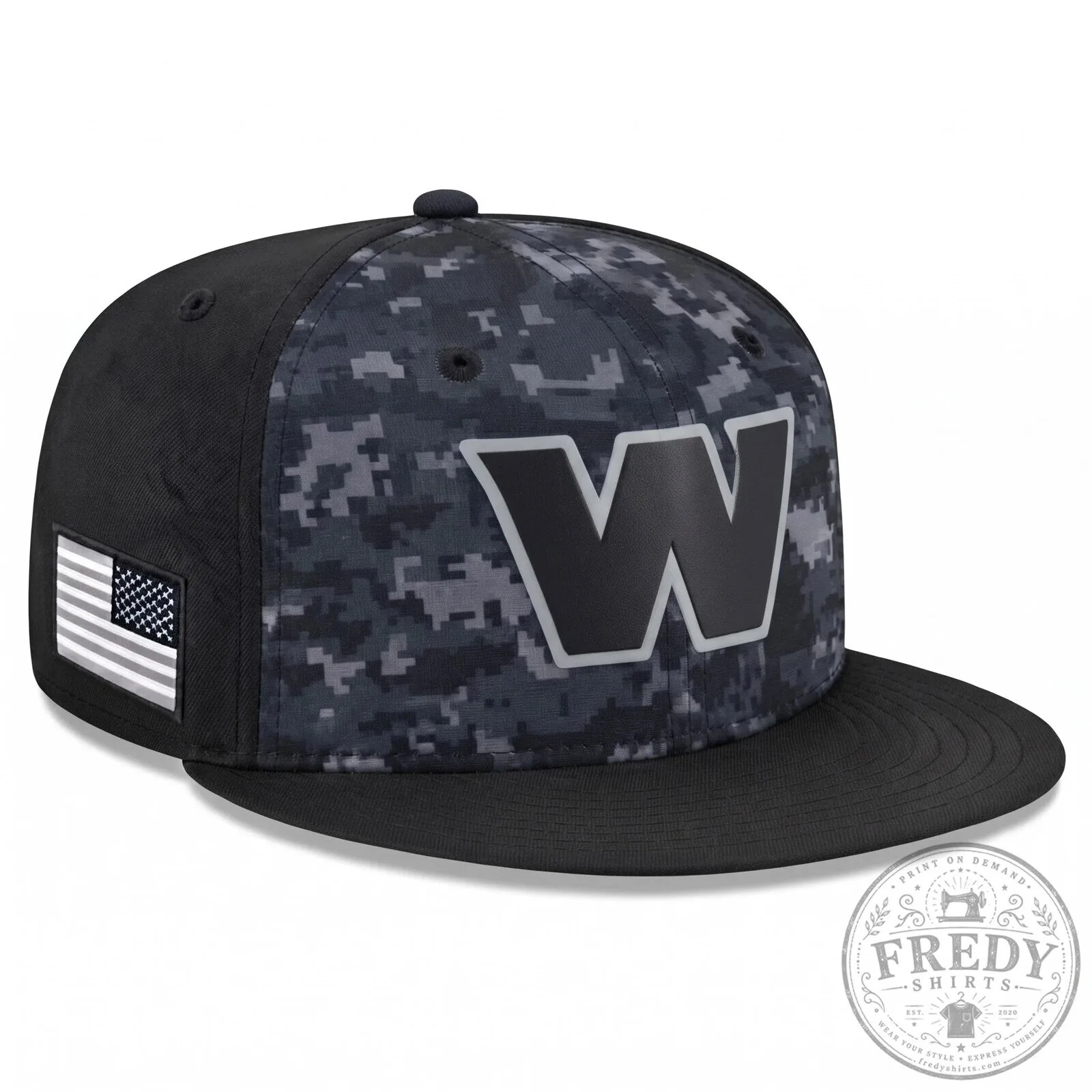 Washington Commanders Salute To Service Digital Camouflage Snapback Cap
