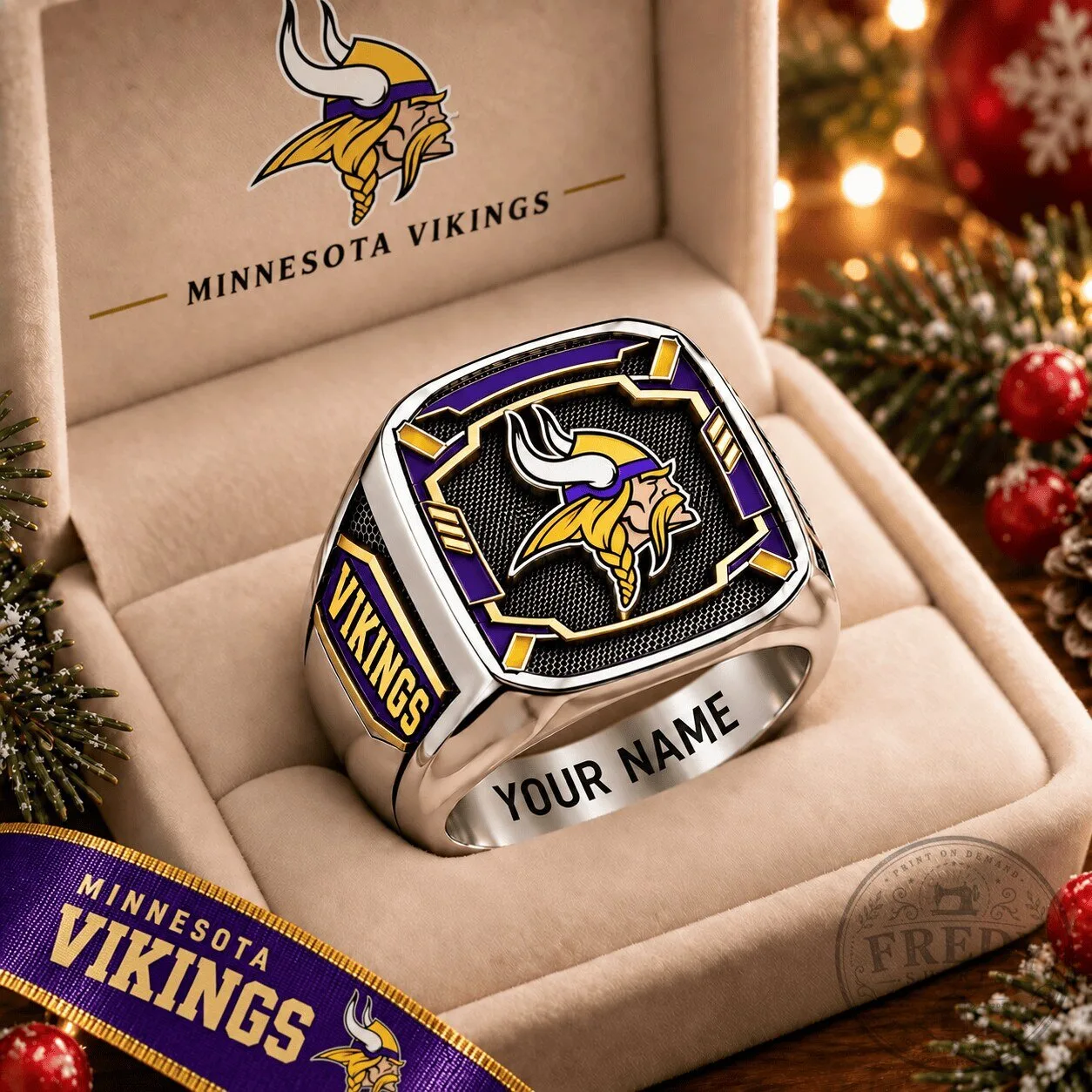 Minnesota Vikings Football Team Championship Ring