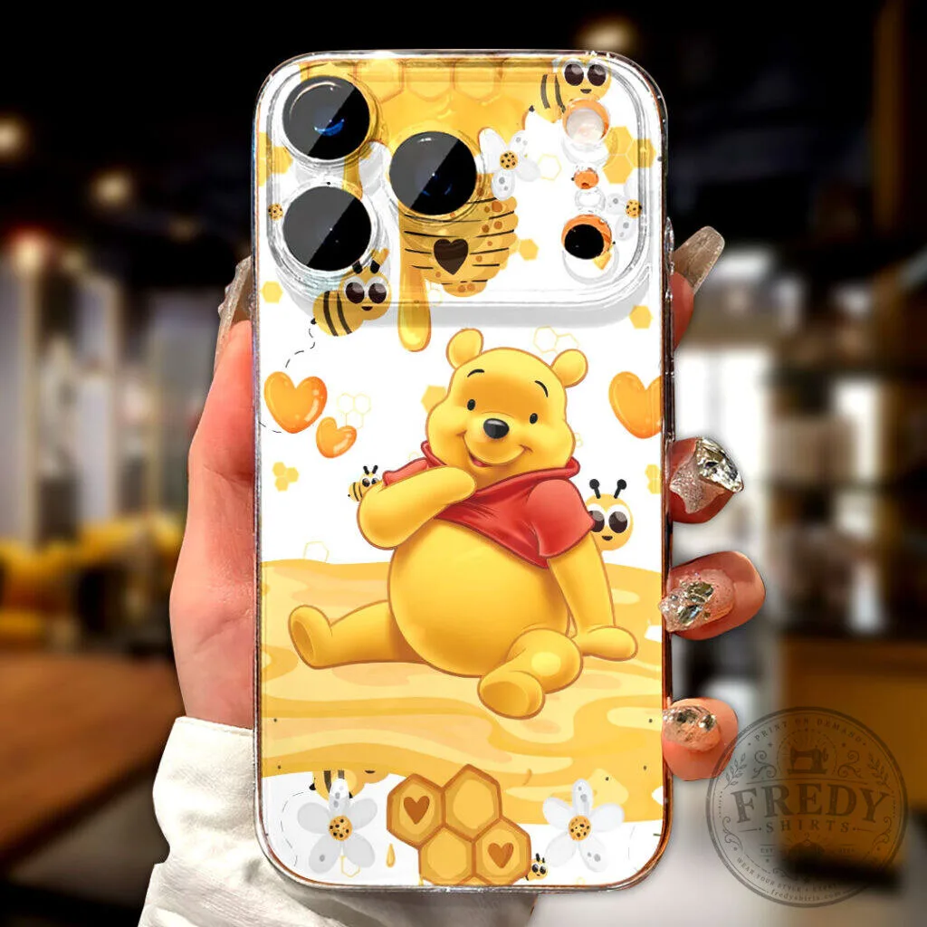 Winnie the Pooh Honeycomb and Bees Clear iPhone Case