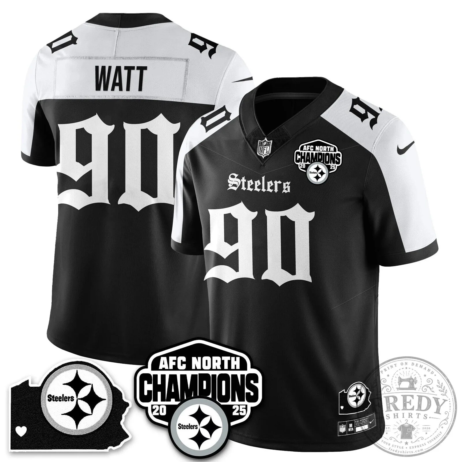 Pittsburgh Steelers TJ Watt Jersey - Champions of the AFC North