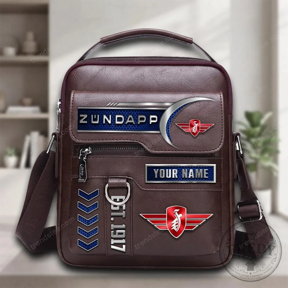 Zundapp Motorcycle Company Established 1917 Custom Name Leather Handbag
