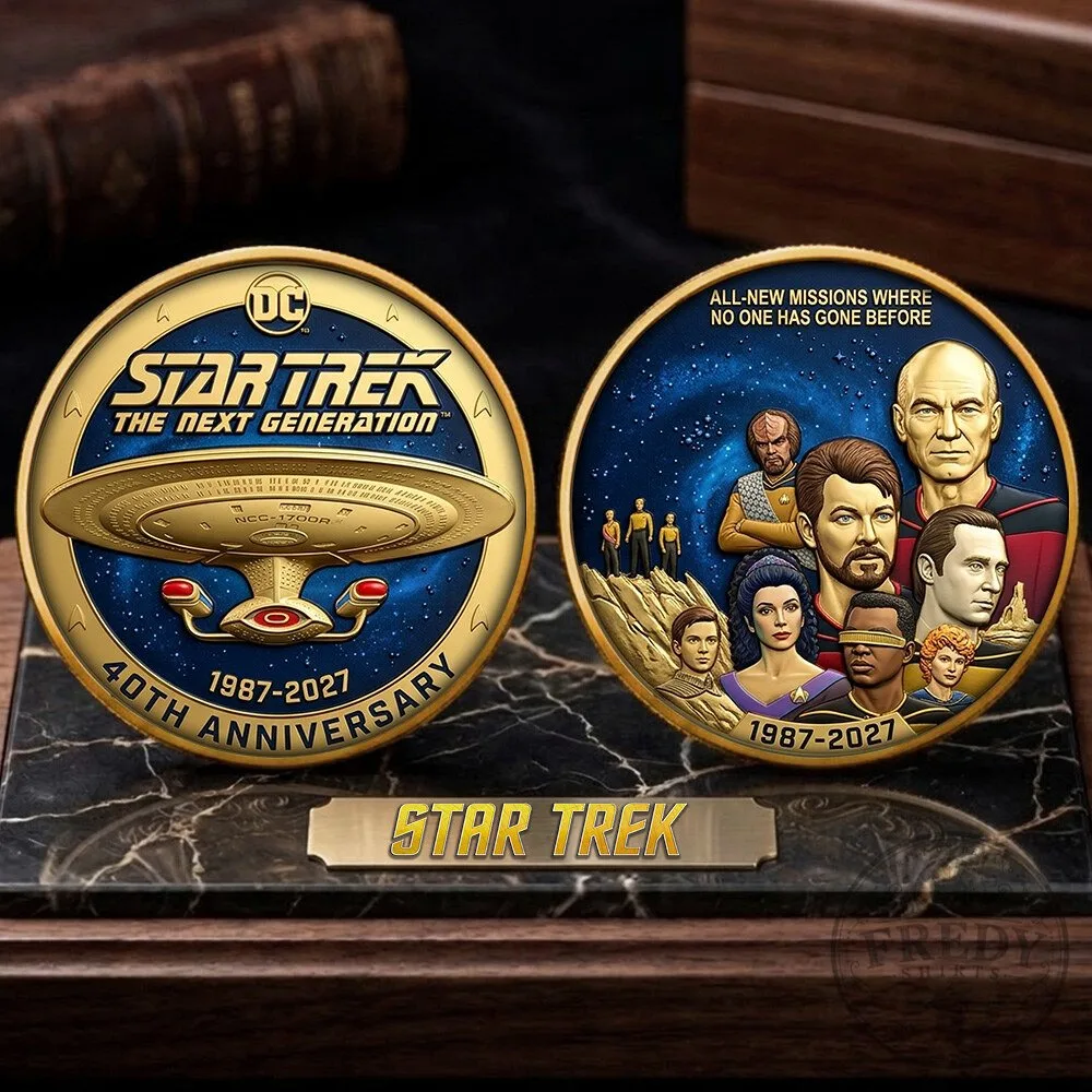 40th Anniversary Commemorative Coin for Star Trek The Next Generation Collectors