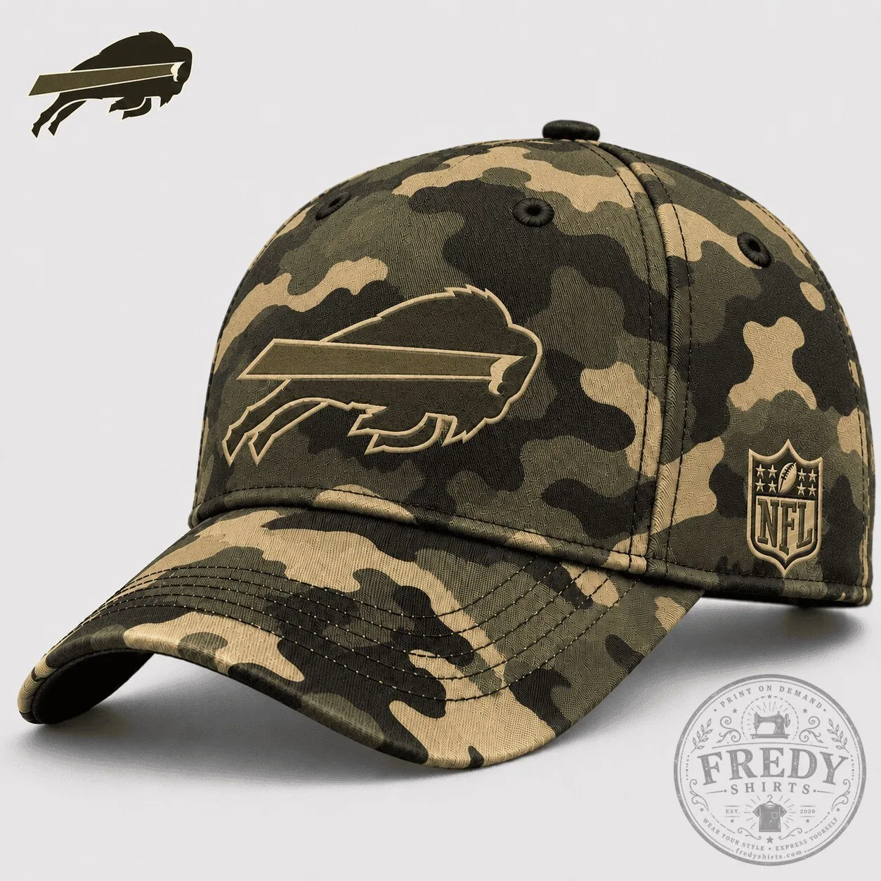 Buffalo Bills Army Camouflage National Football League Game Day Cap Hat