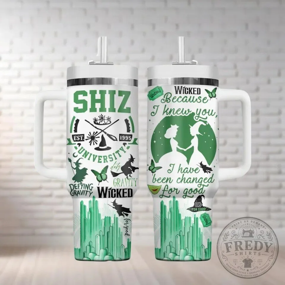 Wicked Musical Shiz University Defying Gravity Tumbler 2 Wicked Musical Shiz University Defying Gravity Tumbler