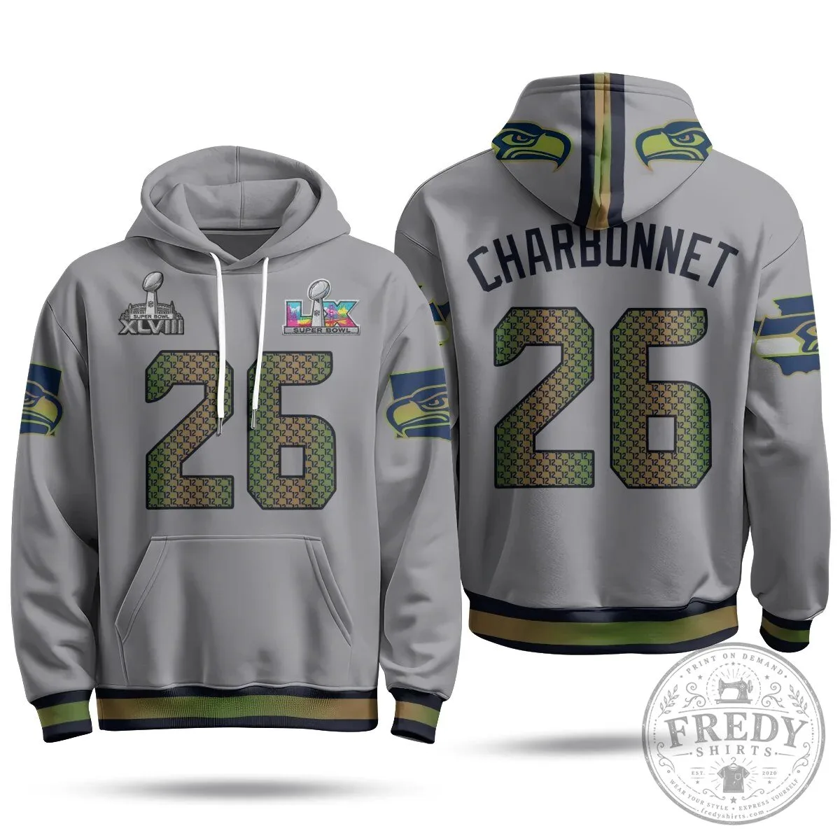 Jaxon Smith-Njigba Number 11 Hoodie - Seattle Seahawks Super Bowl XLVIII Champions Gear 46 Jaxon Smith-Njigba Number 11 Hoodie - Seattle Seahawks Super Bowl XLVIII Champions Gear