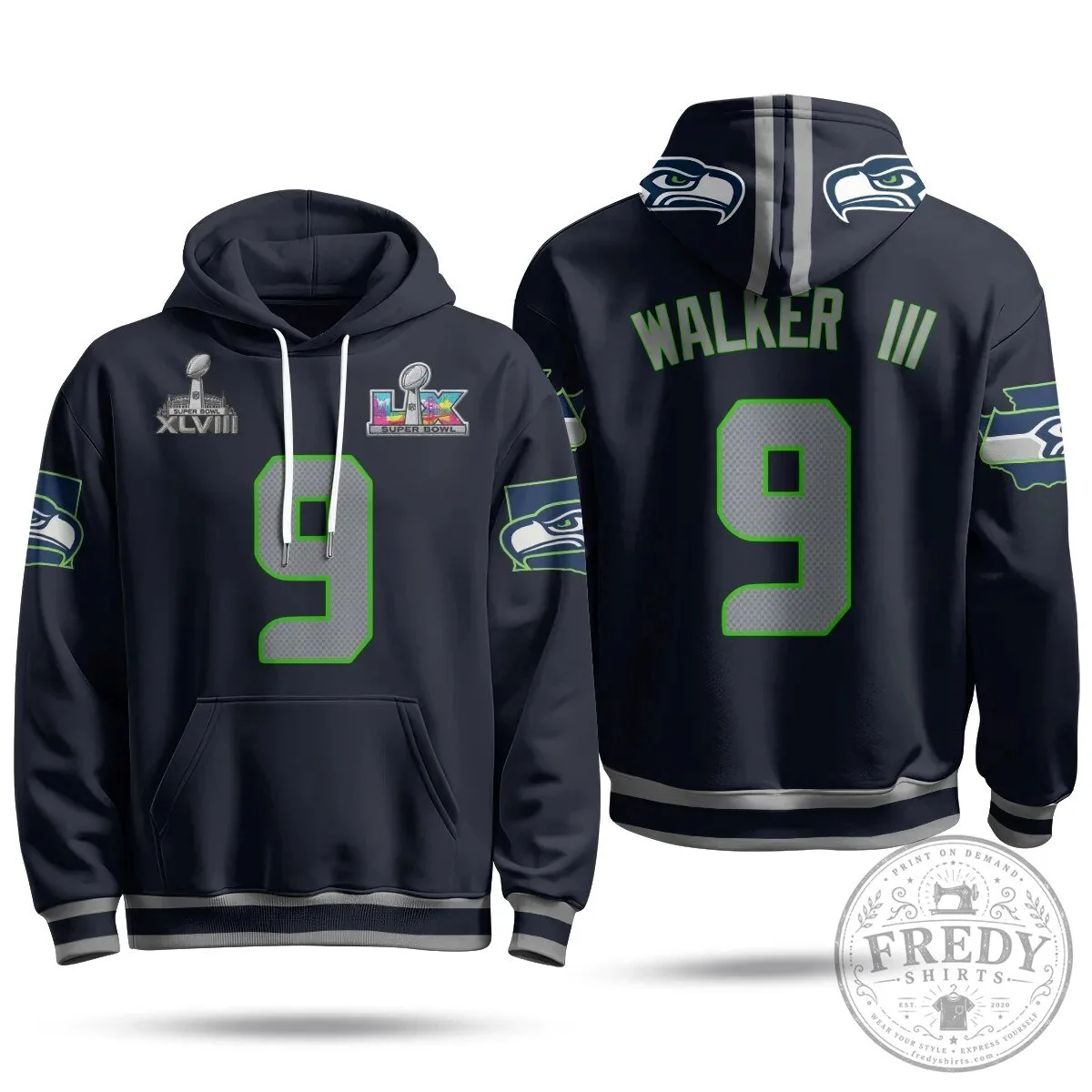 Jaxon Smith-Njigba Number 11 Hoodie - Seattle Seahawks Super Bowl XLVIII Champions Gear 55 Jaxon Smith-Njigba Number 11 Hoodie - Seattle Seahawks Super Bowl XLVIII Champions Gear