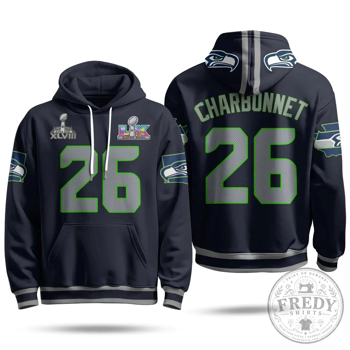 Jaxon Smith-Njigba Number 11 Hoodie - Seattle Seahawks Super Bowl XLVIII Champions Gear 56 Jaxon Smith-Njigba Number 11 Hoodie - Seattle Seahawks Super Bowl XLVIII Champions Gear