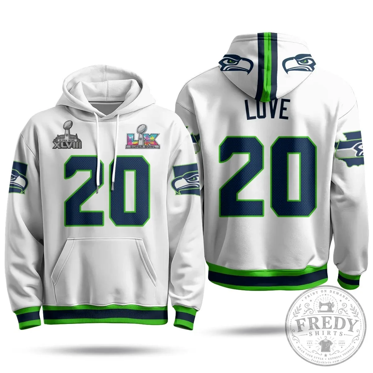 Jaxon Smith-Njigba Number 11 Hoodie - Seattle Seahawks Super Bowl XLVIII Champions Gear 70 Jaxon Smith-Njigba Number 11 Hoodie - Seattle Seahawks Super Bowl XLVIII Champions Gear