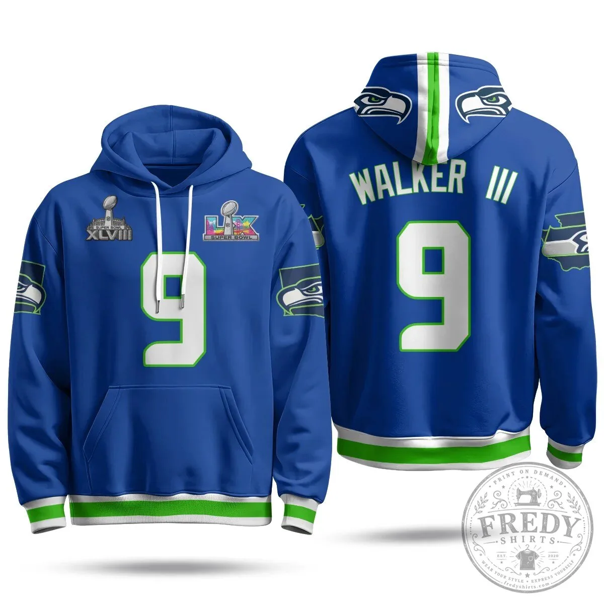 Jaxon Smith-Njigba Number 11 Hoodie - Seattle Seahawks Super Bowl XLVIII Champions Gear 75 Jaxon Smith-Njigba Number 11 Hoodie - Seattle Seahawks Super Bowl XLVIII Champions Gear