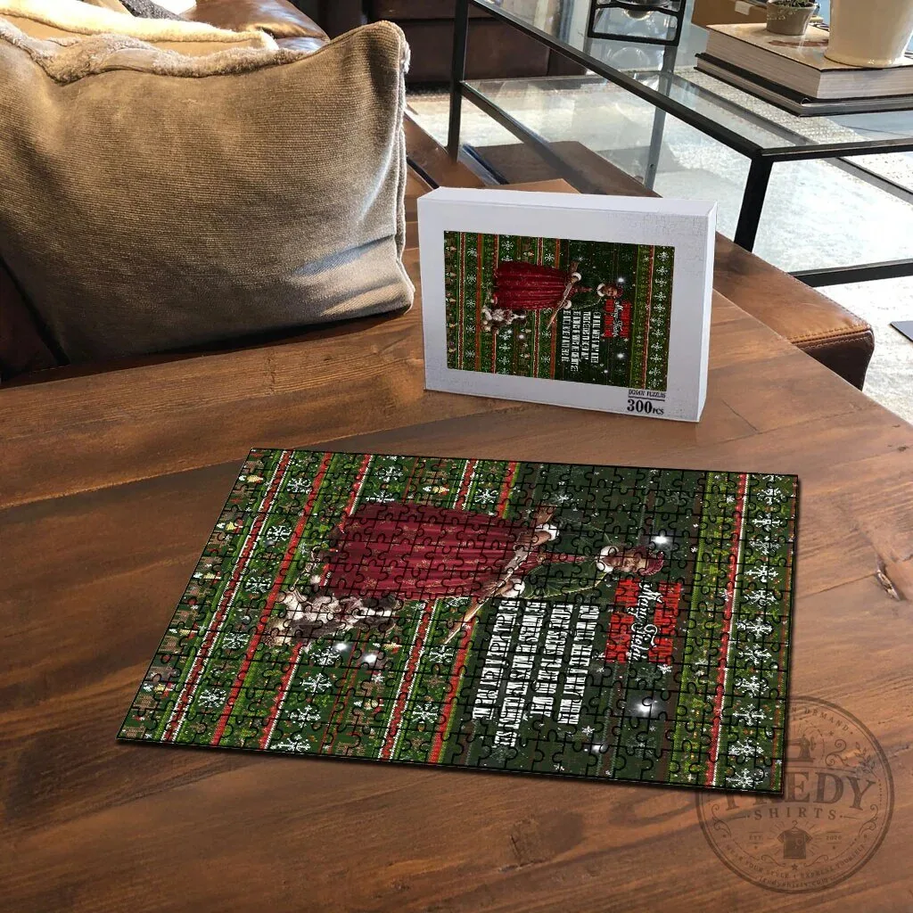 Stagecoach Mary Fields Ugly Christmas Sweater Style Jigsaw Puzzle 9 Stagecoach Mary Fields Ugly Christmas Sweater Style Jigsaw Puzzle