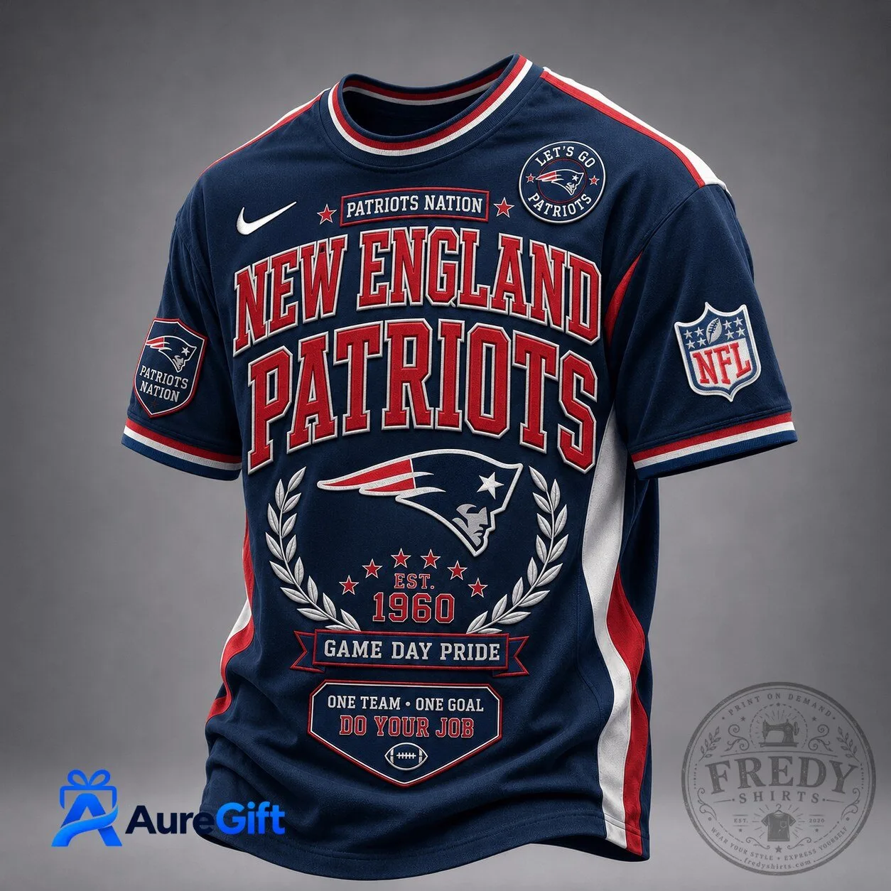 New England Patriots NFL Football Game Day Fan Jersey