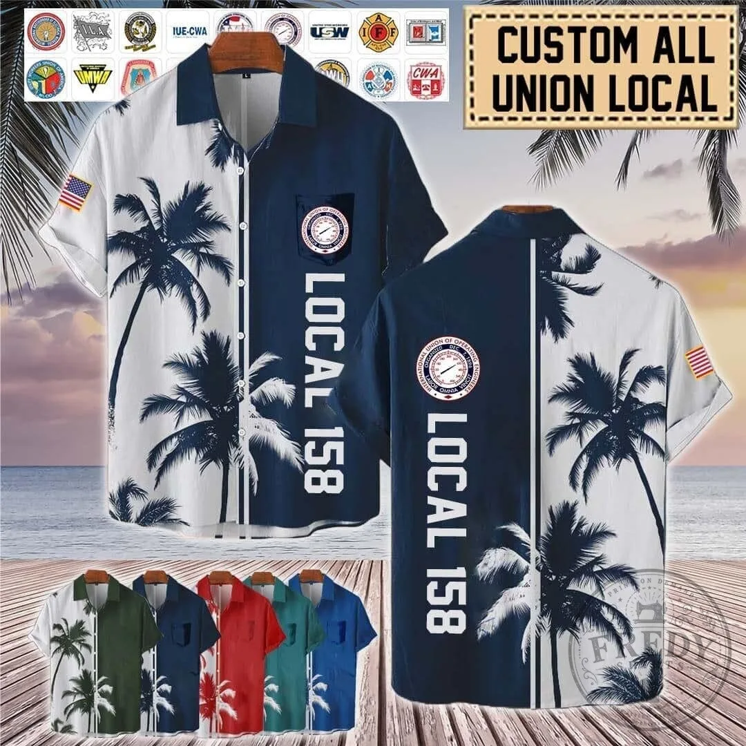 International Union of Operating Engineers Local 158 Palm Tree Hawaiian Shirt 5 International Union of Operating Engineers Local 158 Palm Tree Hawaiian Shirt