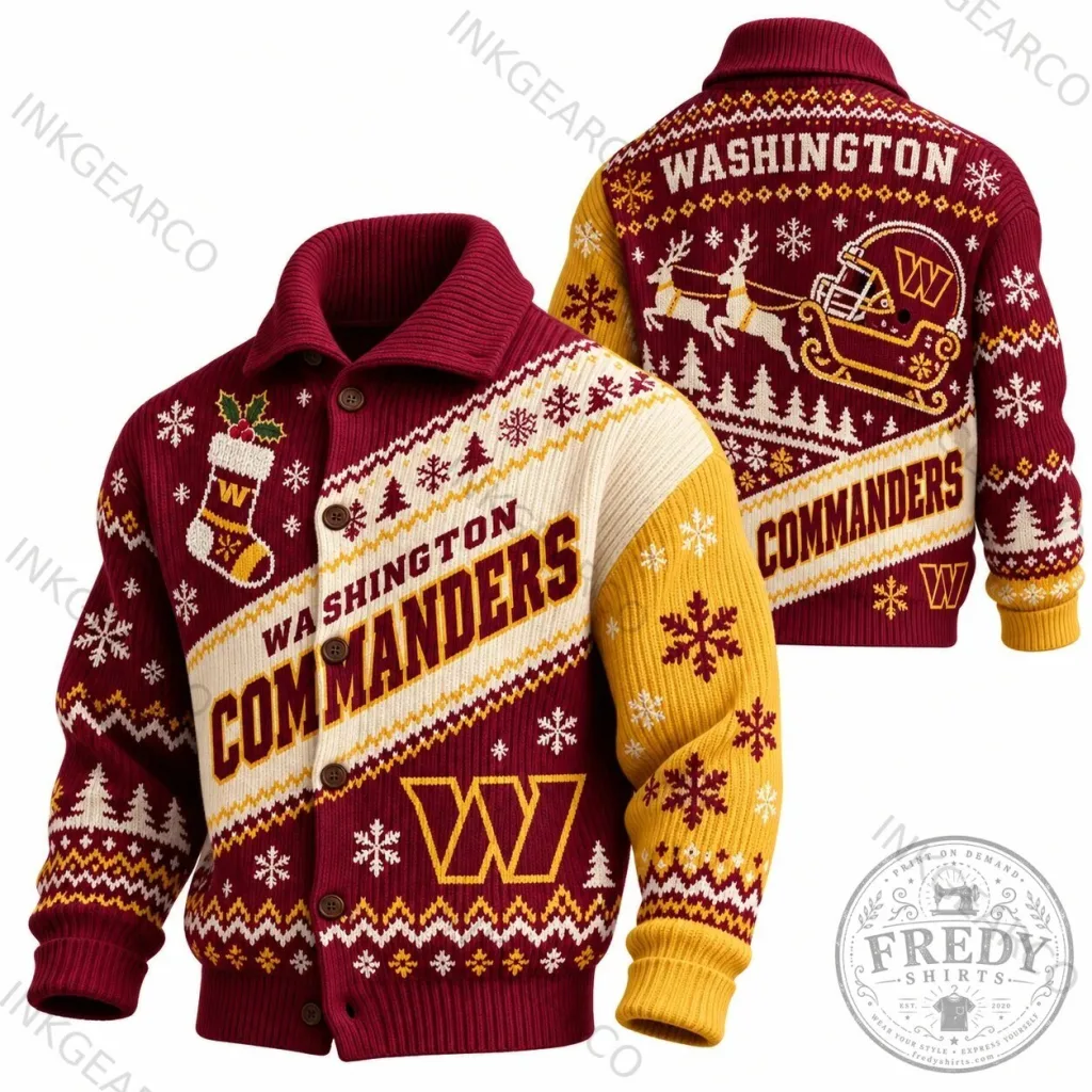 Washington Commanders Christmas Holiday Ugly Sweater Washington Commanders Christmas Holiday Ugly Sweater