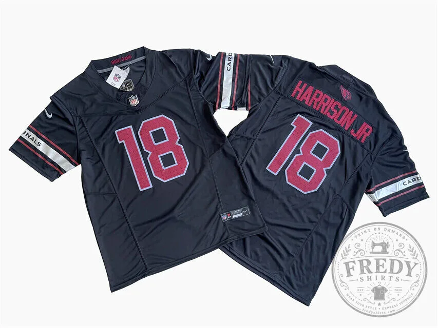 Marvin Harrison Jr Arizona Cardinals Black Football Jersey