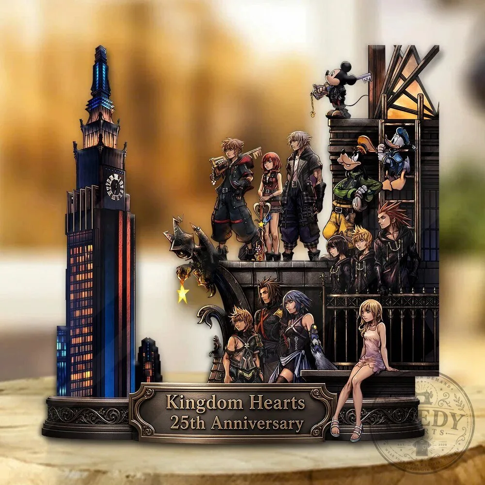 Custom Shape Acrylic Plaque for 25th Anniversary of Kingdom Hearts - Collectible Display Item