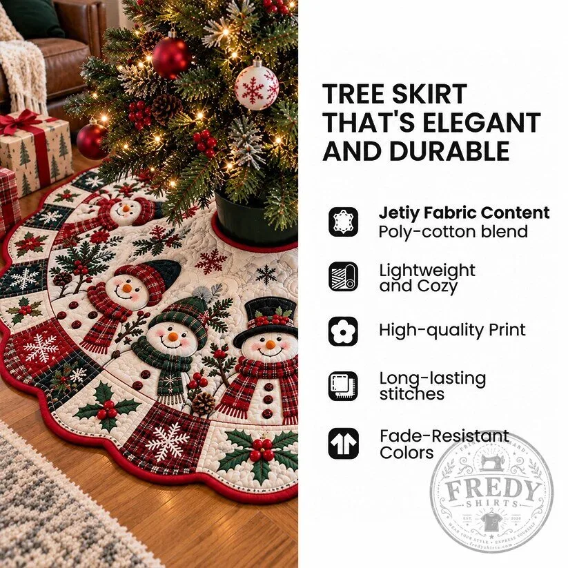 Christmas French Bulldog Paw Prints Holiday Quilted Tree Skirt 10 Christmas French Bulldog Paw Prints Holiday Quilted Tree Skirt